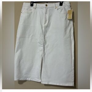 Michael Kors White Denim Skirt
